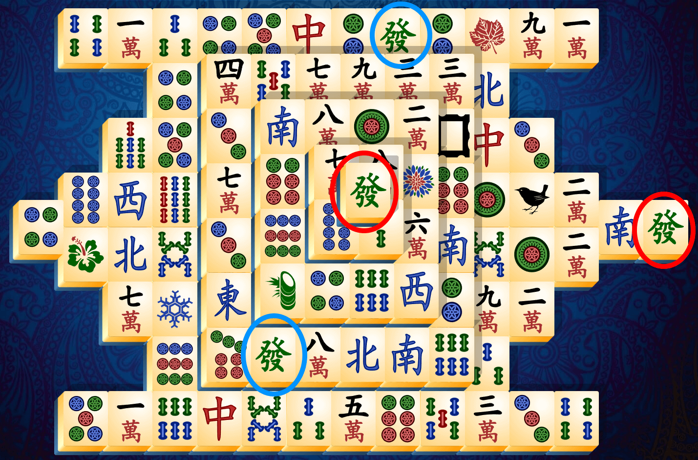 Samouczek Mahjonga jednoosobowego, krok 1